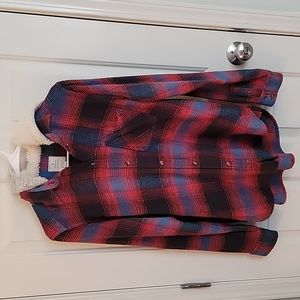 American eagle hooded flannel boyfriend